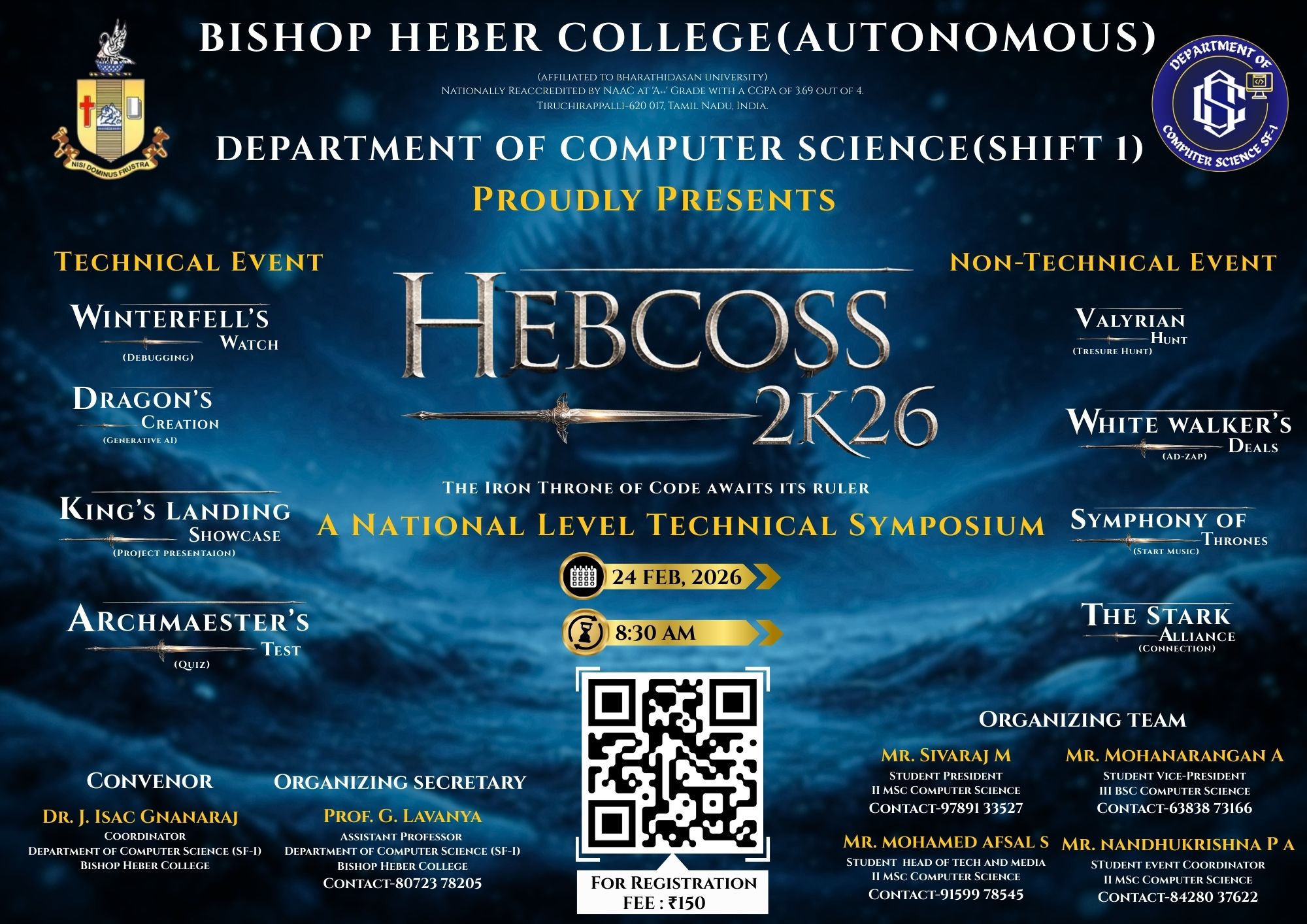 HEBCOSS 2K26 Technical Symposium Poster 